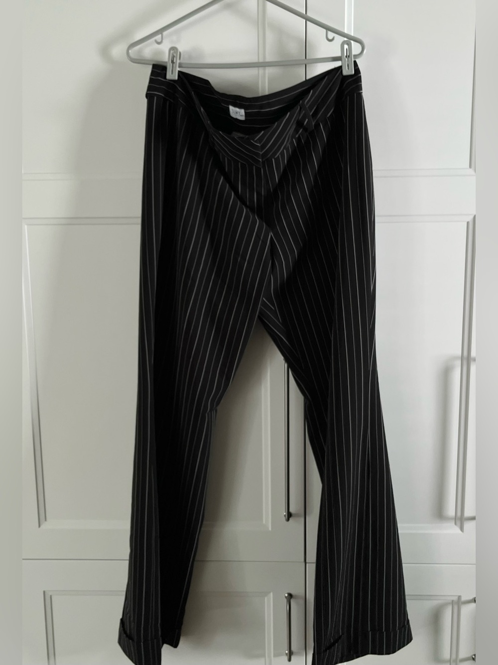 Vintage Suzy Shier Black Pinstripe Button Vest and Pants Set size 11/12 - Picture 4 of 6